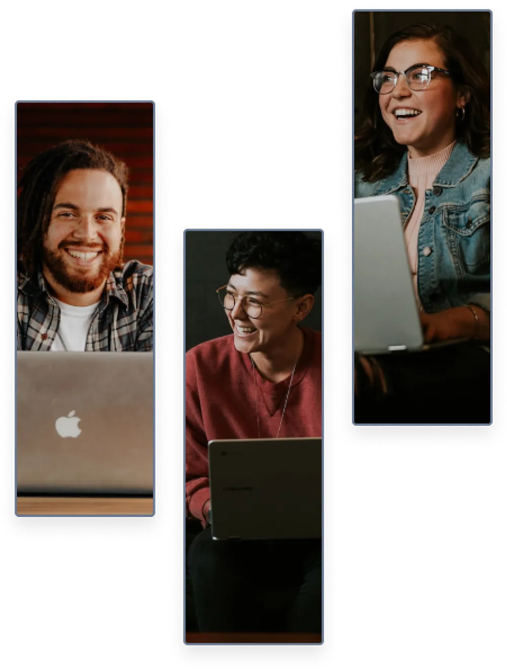 Picture of people with smiling faces